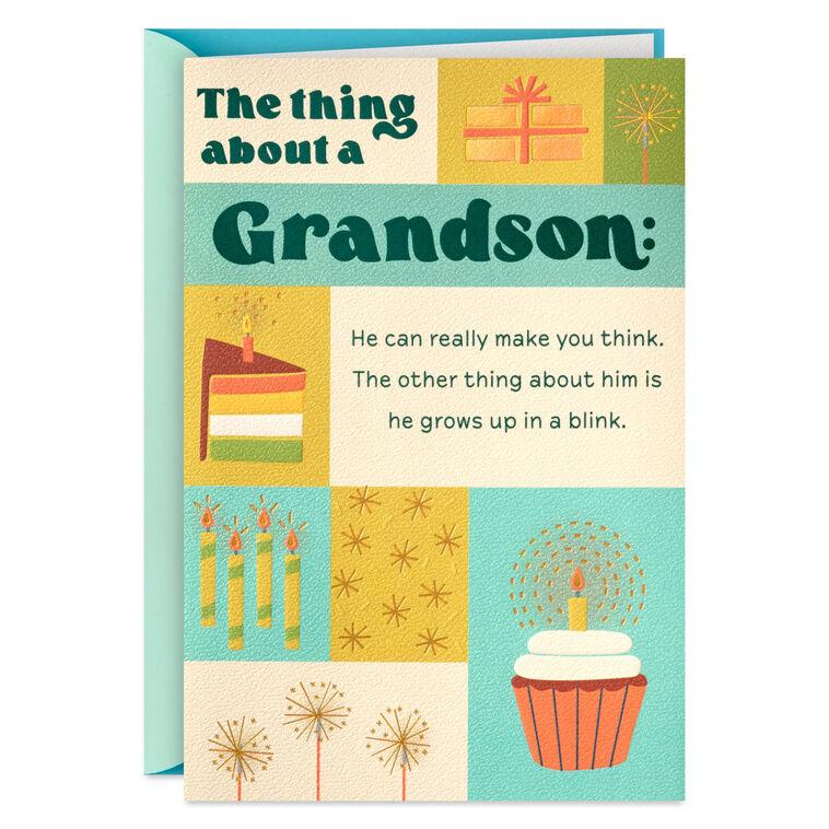 hallmark Glad To Have You Grandson Birthday Card