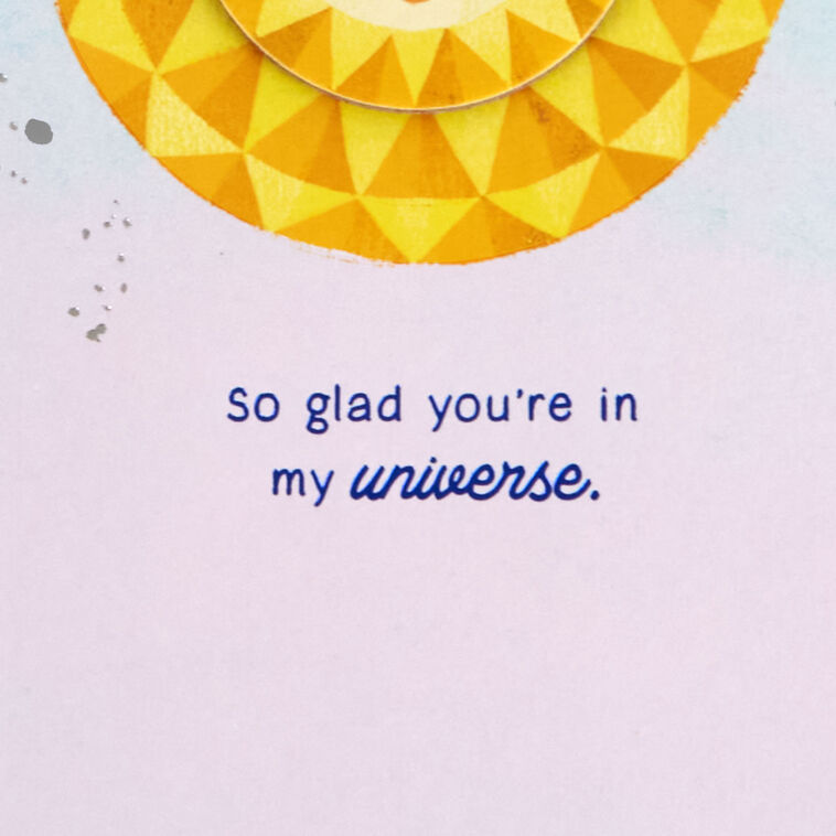 Hallmark Glad You're In My Universe Birthday Card