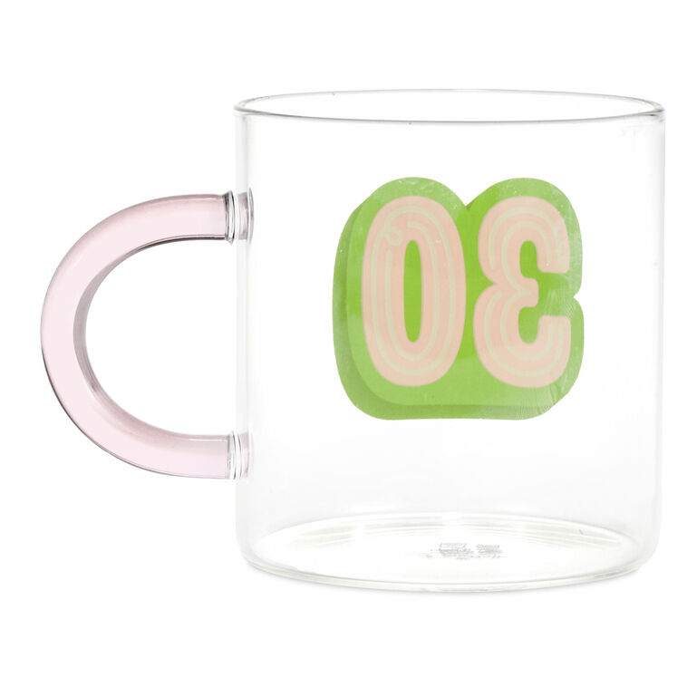 Hallmark Glass 30th Birthday Mug 17.5 Oz