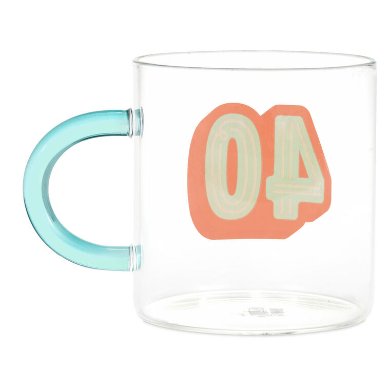 Hallmark Glass 40th Birthday Mug 17.5 Oz