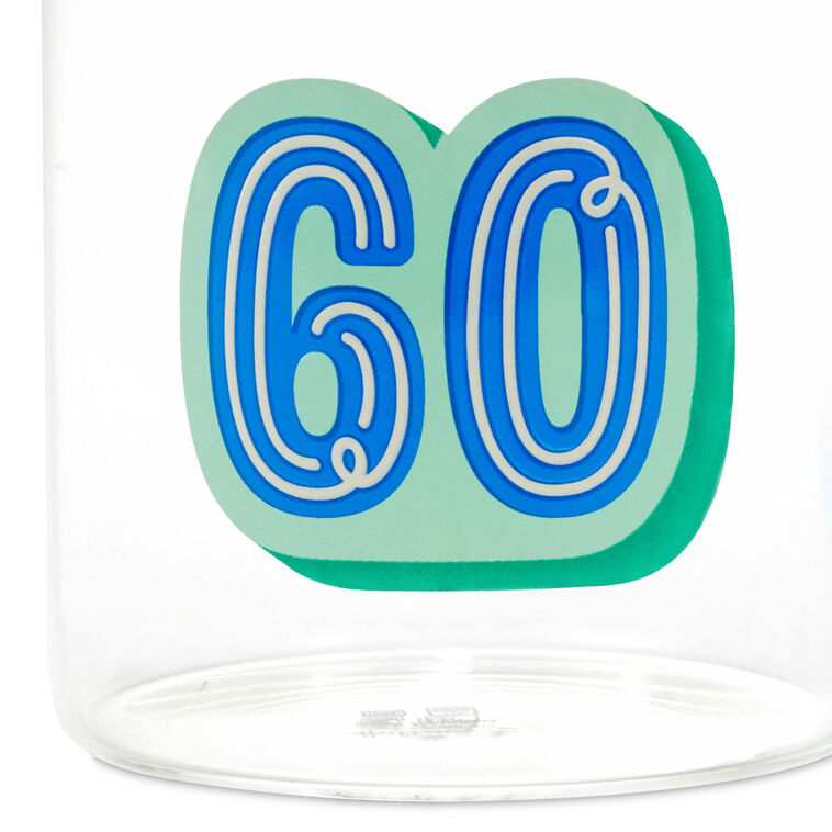 Hallmark Glass 60th Birthday Mug 17.5 Oz
