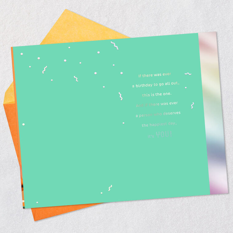 Hallmark Go All Out 21st Birthday Card