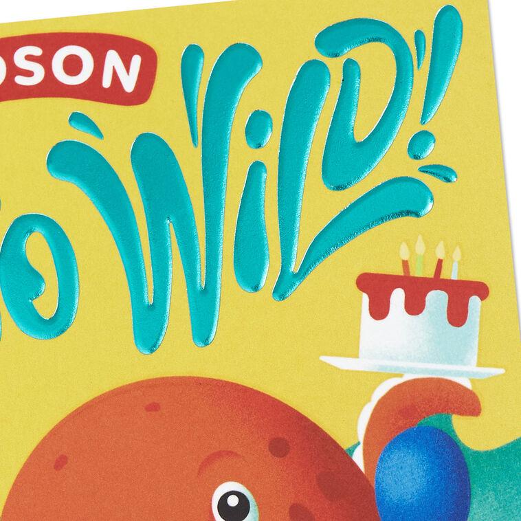 Hallmark Go Wild Birthday Card For Grandson