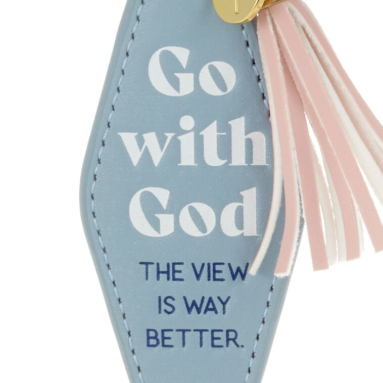 Hallmark Go With God Keychain