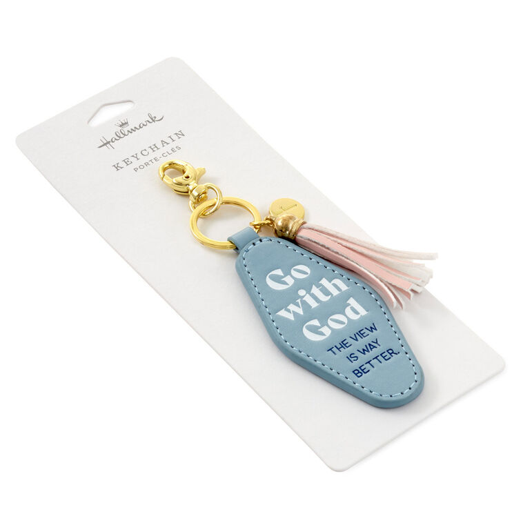 Hallmark Go With God Keychain
