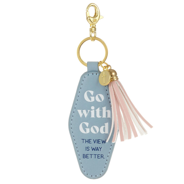 hallmark Go With God Keychain