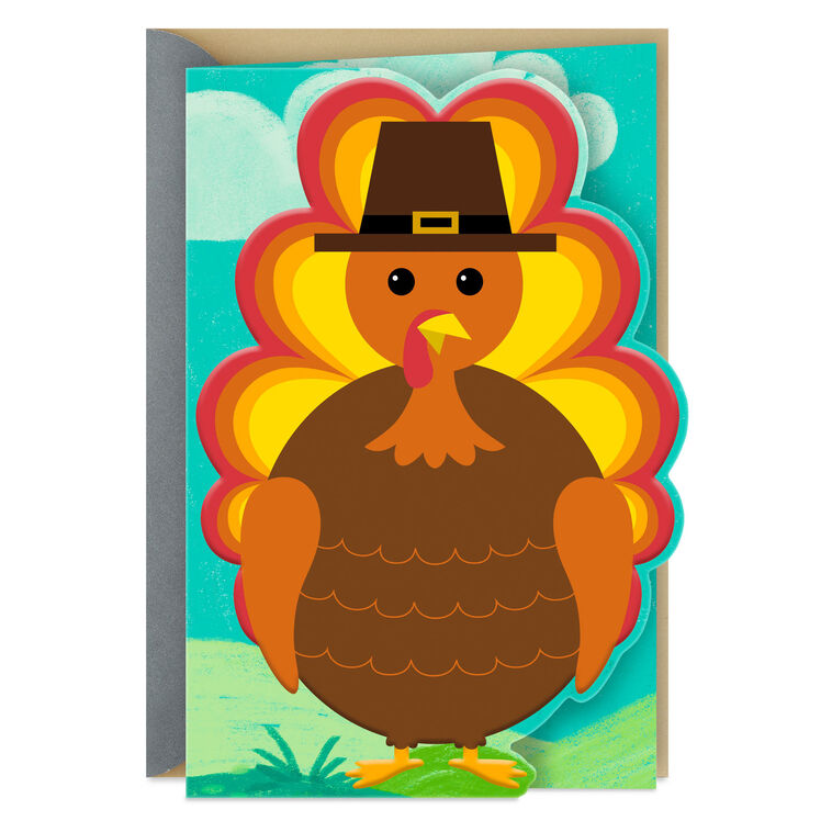 hallmark Gobbles of Fun Thanksgiving Card