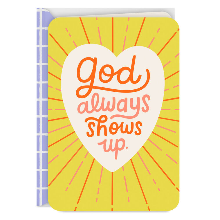 hallmark God Always Shows Up Blank Card