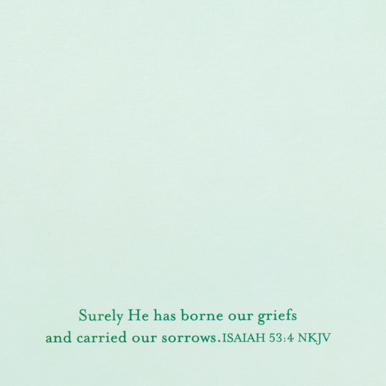 Hallmark God Comforts You Religious Sympathy Card