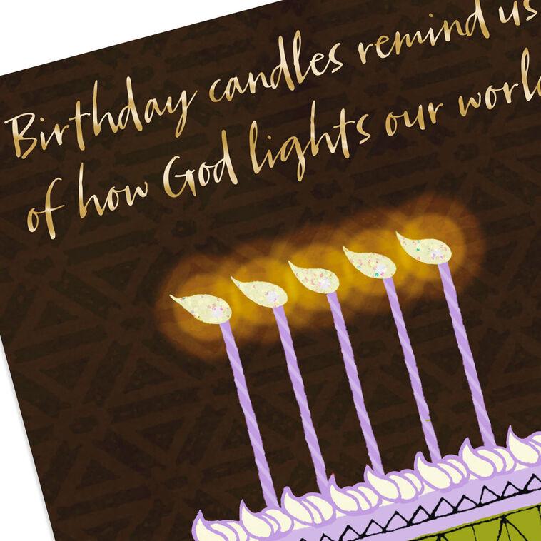 Hallmark God Lights Our World Birthday Card