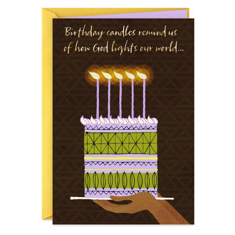 hallmark God Lights Our World Birthday Card
