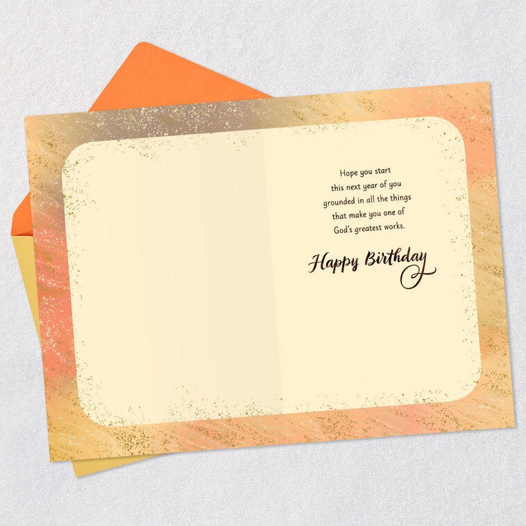 Hallmark God Made You Wonderful Birthday Card