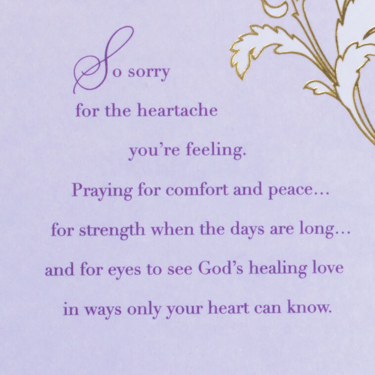 Hallmark God's Healing Love Sympathy Card