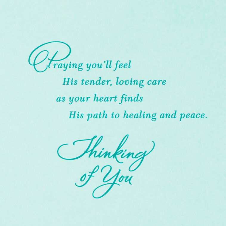 Hallmark God Walks With Us Religious Sympathy Card