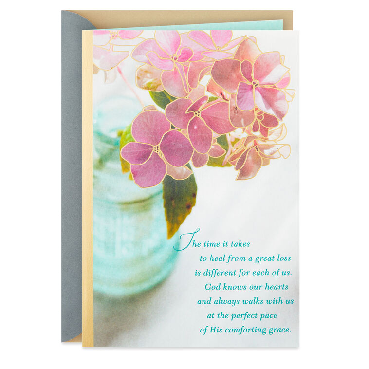 hallmark God Walks With Us Religious Sympathy Card