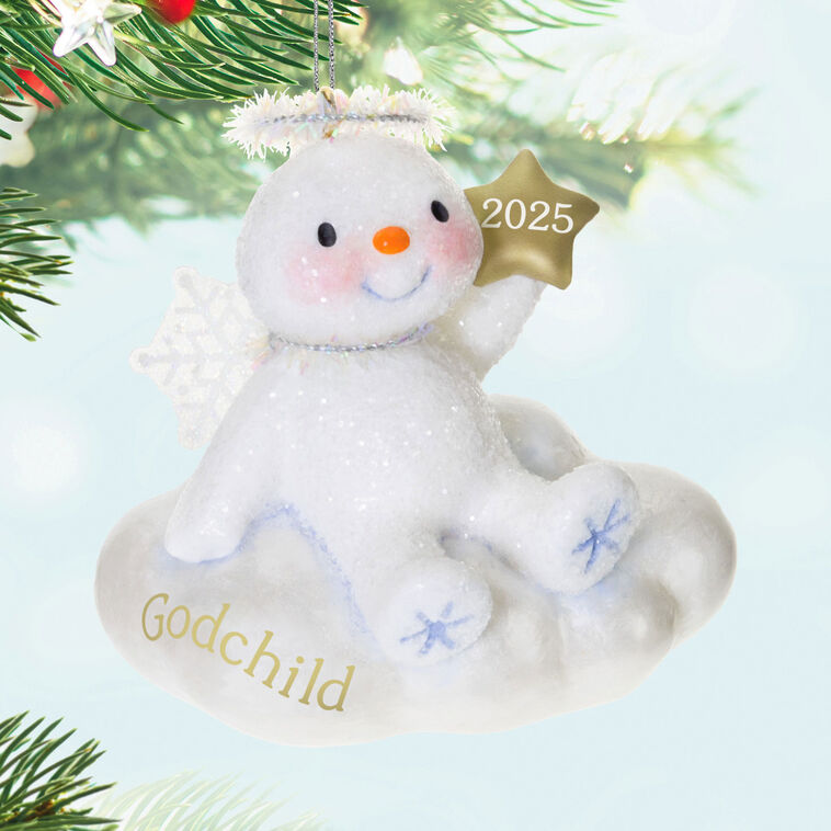 Hallmark Godchild Snow Angel 2025 Ornament