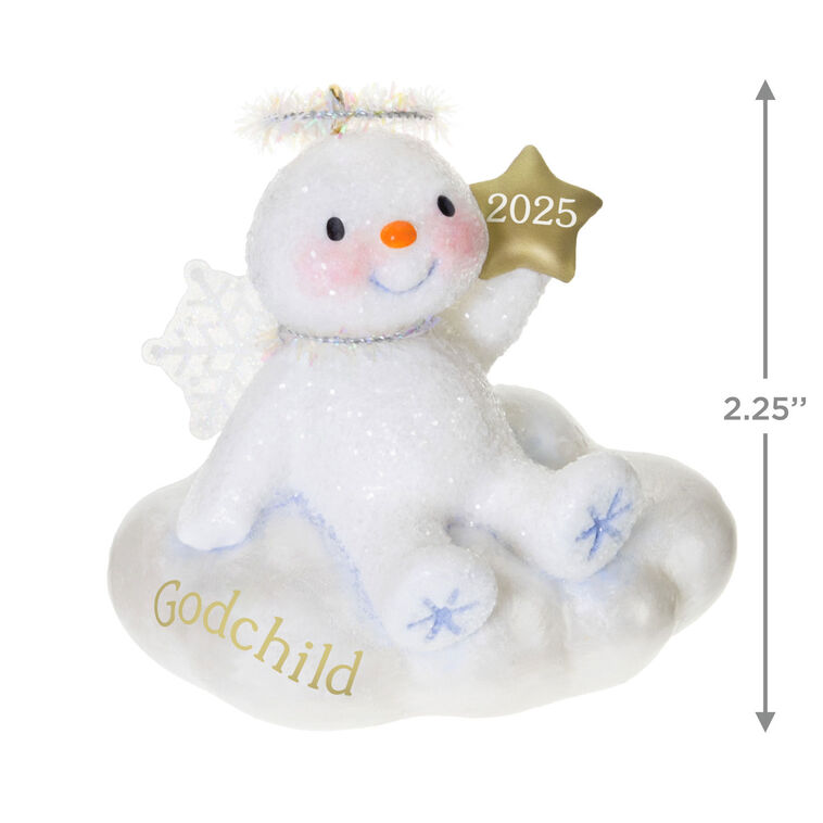 Hallmark Godchild Snow Angel 2025 Ornament