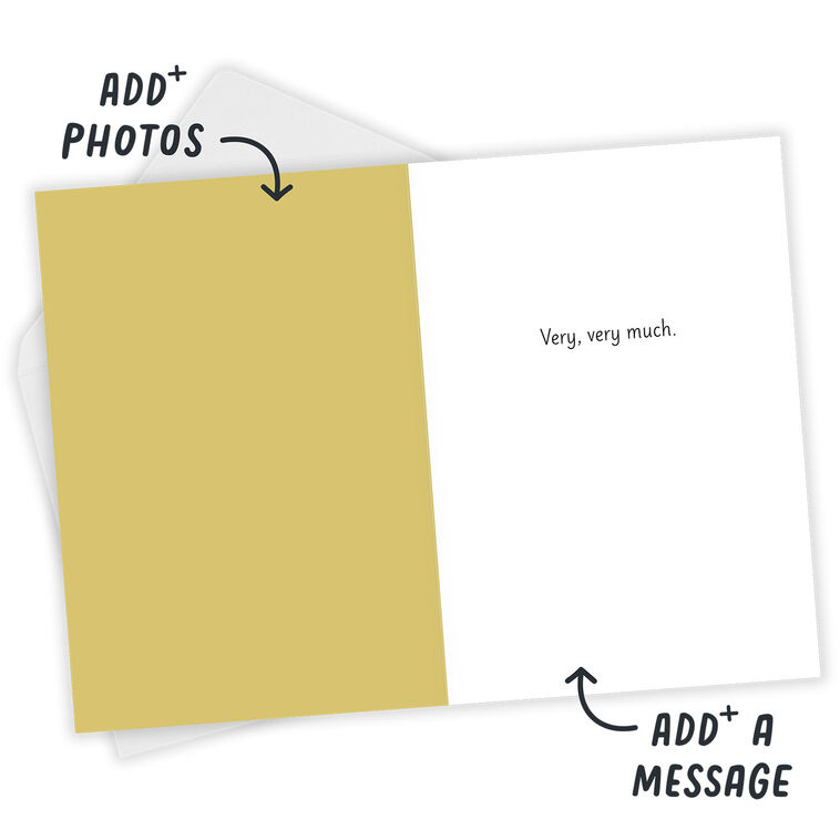 Hallmark Gold Stars Custom Thank You Card