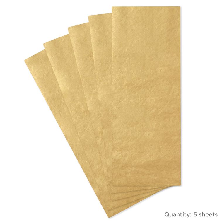 Hallmark Gold Tissue Paper 5 Sheets