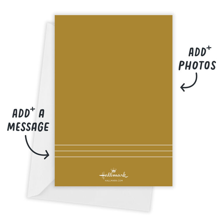 Hallmark Golden Happy Flat Holiday Photo Card