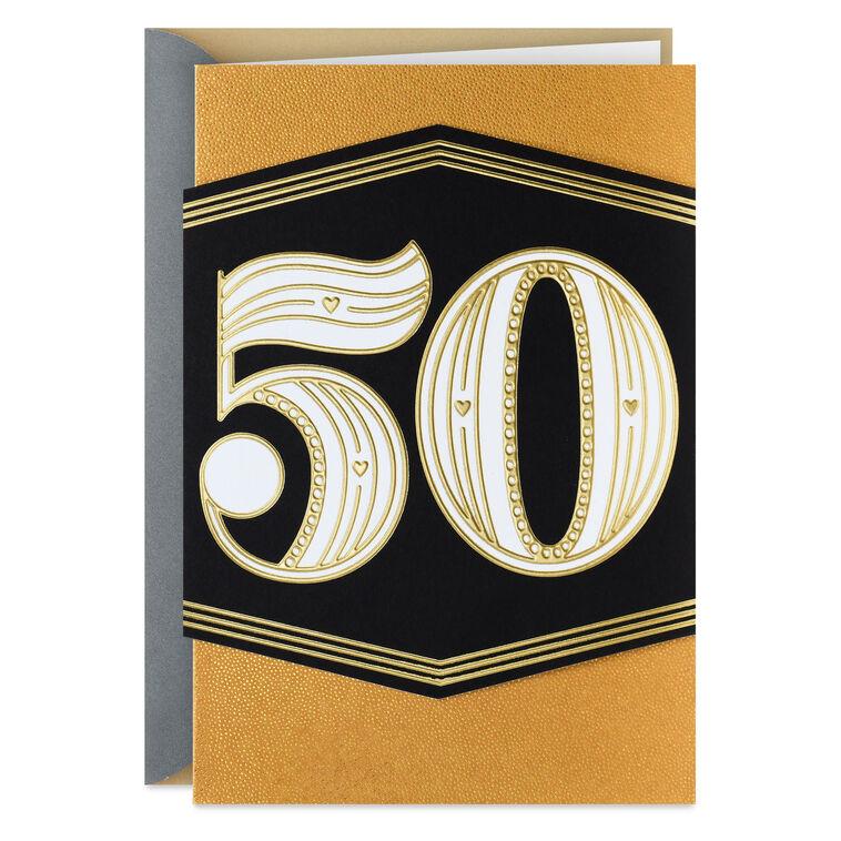 hallmark Golden Means 50th Anniversary Card