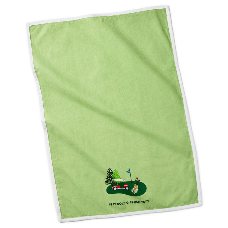 Hallmark Golf O'Clock Tea Towel 18x26