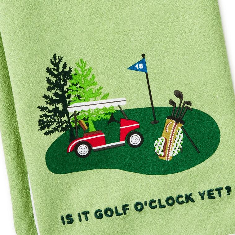 Hallmark Golf O'Clock Tea Towel 18x26
