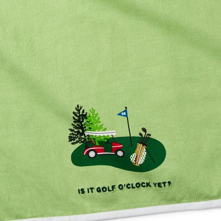 Hallmark Golf O'Clock Tea Towel 18x26
