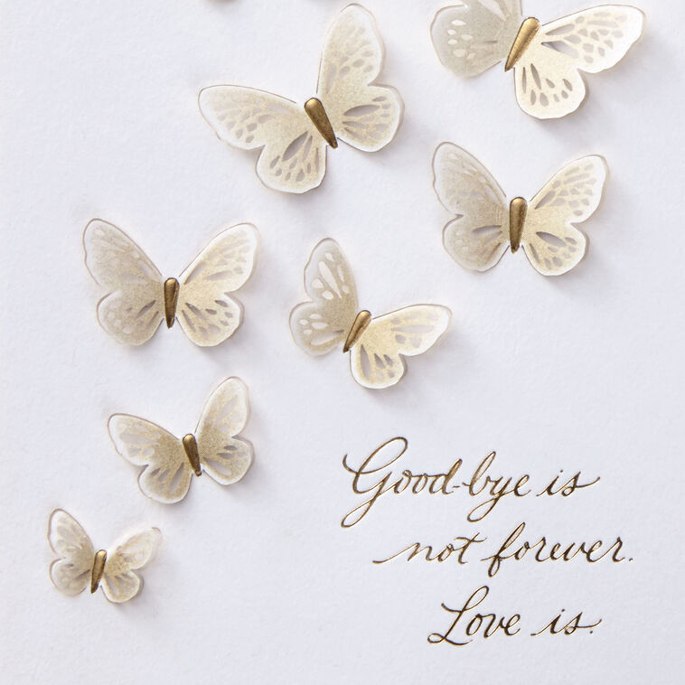 Hallmark Good-Bye Isn't Forever Sympathy Card
