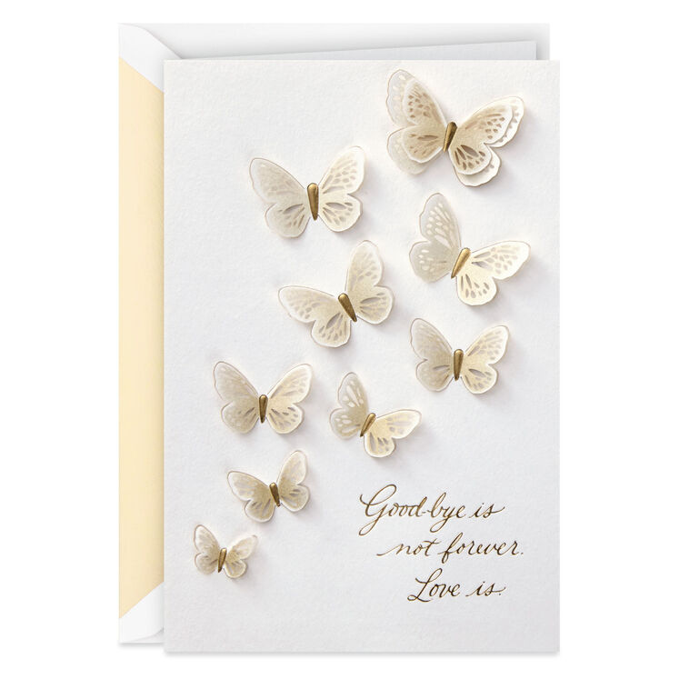 hallmark Good-Bye Isn't Forever Sympathy Card