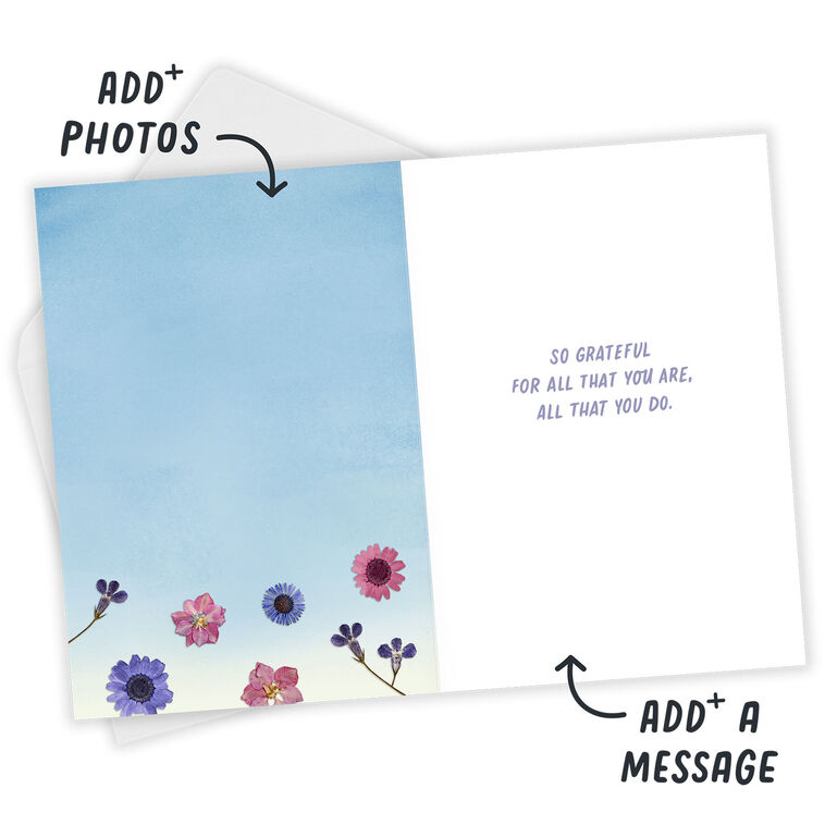 Hallmark Good Deeds Blossom Custom Thank You Card