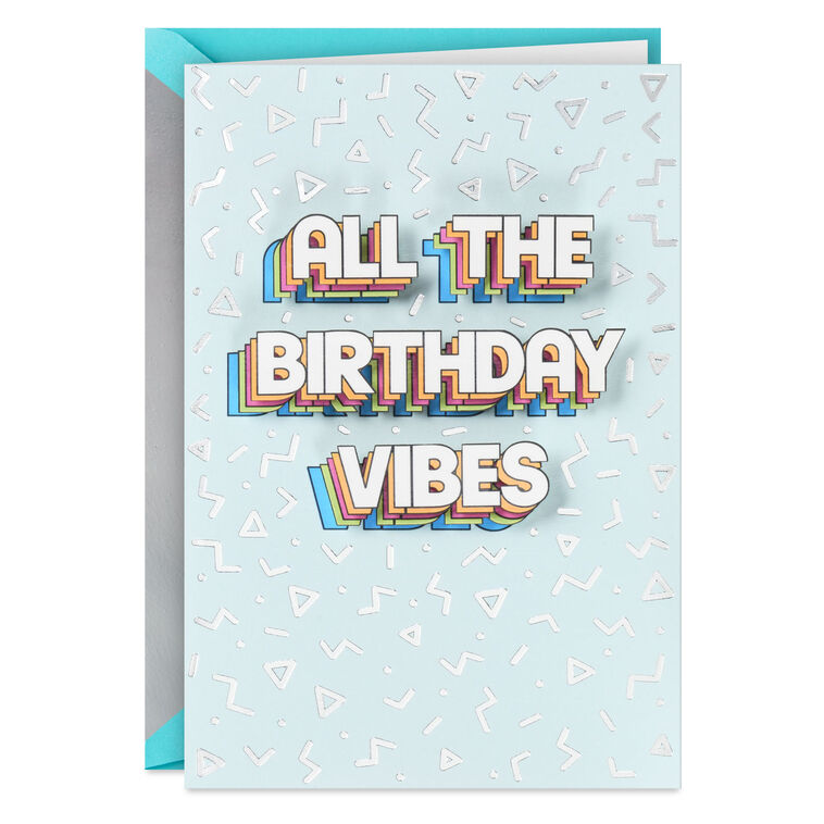 hallmark Good Vibes Birthday Card