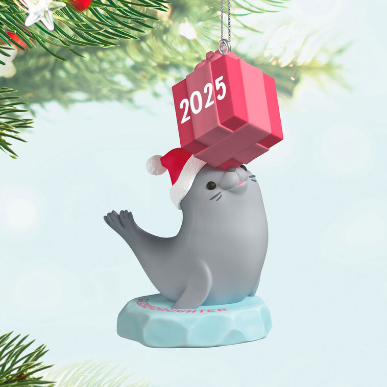 Hallmark Granddaughter Seal 2025 Ornament