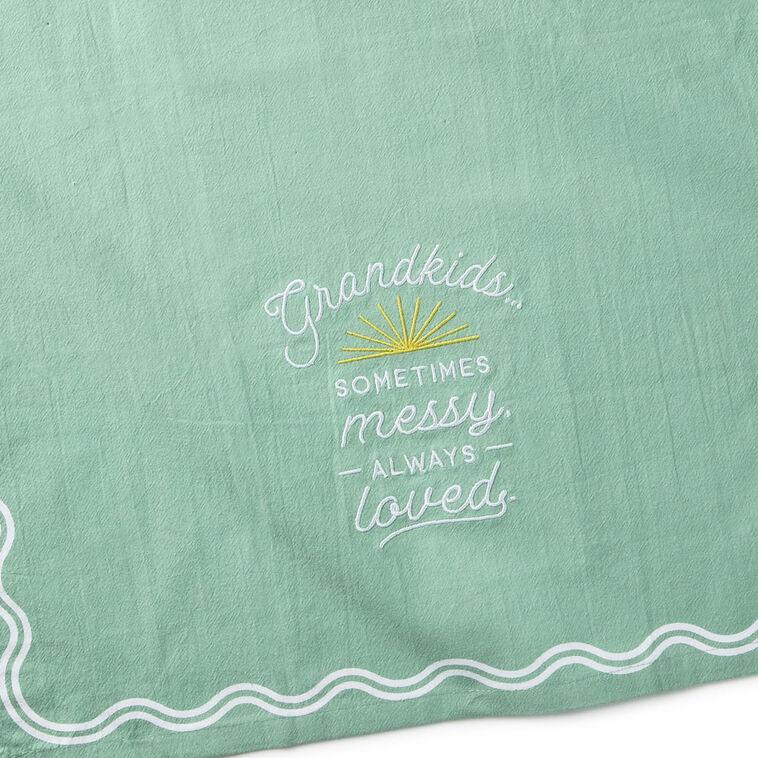 Hallmark Grandkids Messy And Loved Tea Towel 18x26