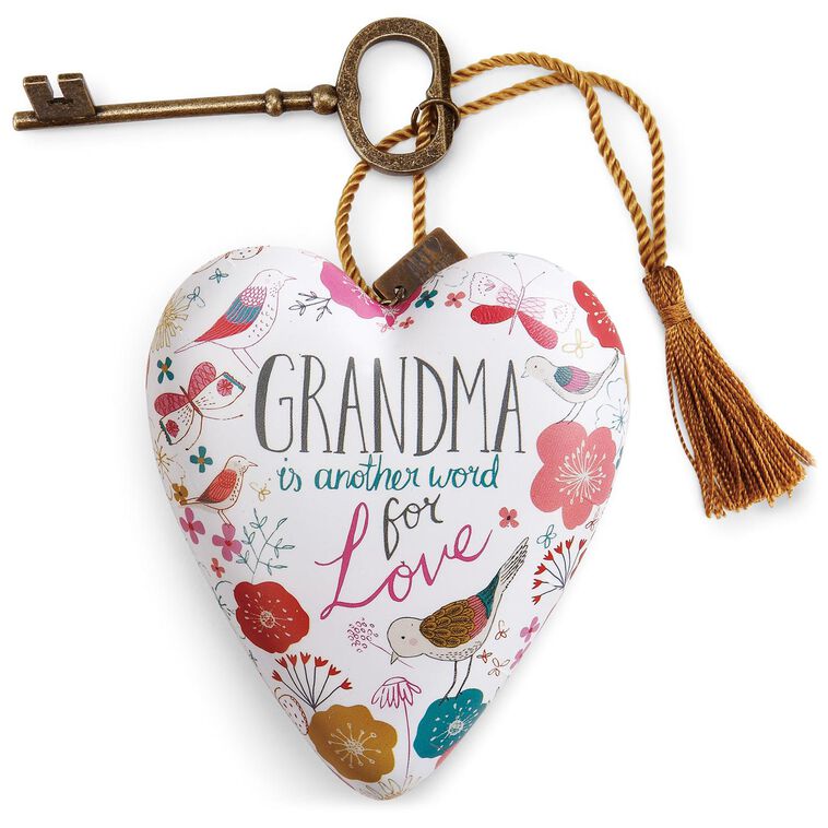 hallmark Grandma Art Heart Sculpture 4"