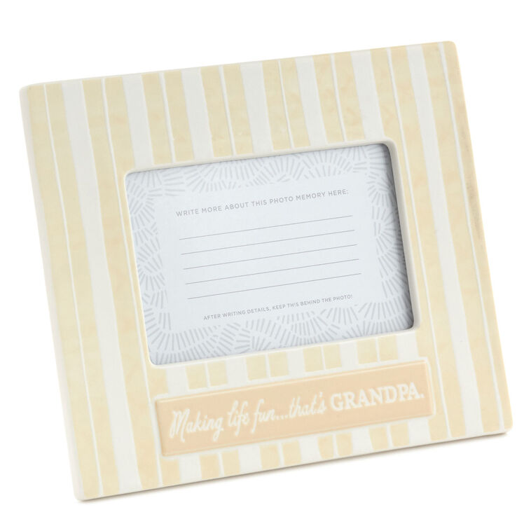 hallmark Grandpa Makes Life Fun Picture Frame 4x6