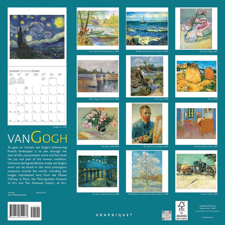 Hallmark Graphique 2026 Van Gogh 16-Month Calendar