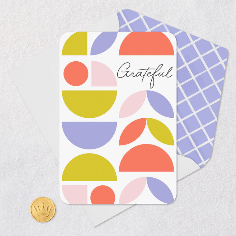 Hallmark Grateful Blank Thank You Card