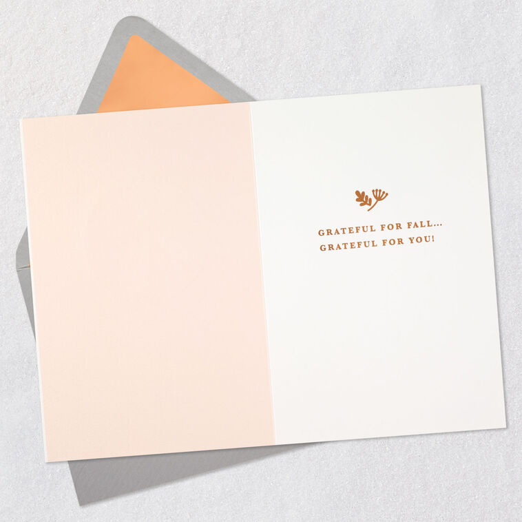 Hallmark Grateful For You Autumn Card