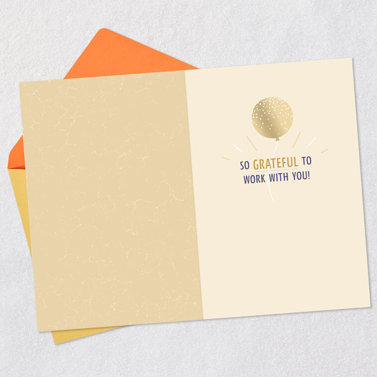 Hallmark Grateful To Work With You Birthday Card