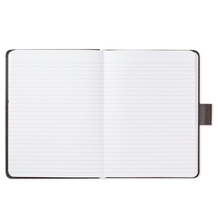 Hallmark Gray Etched Compass Faux Leather Notebook