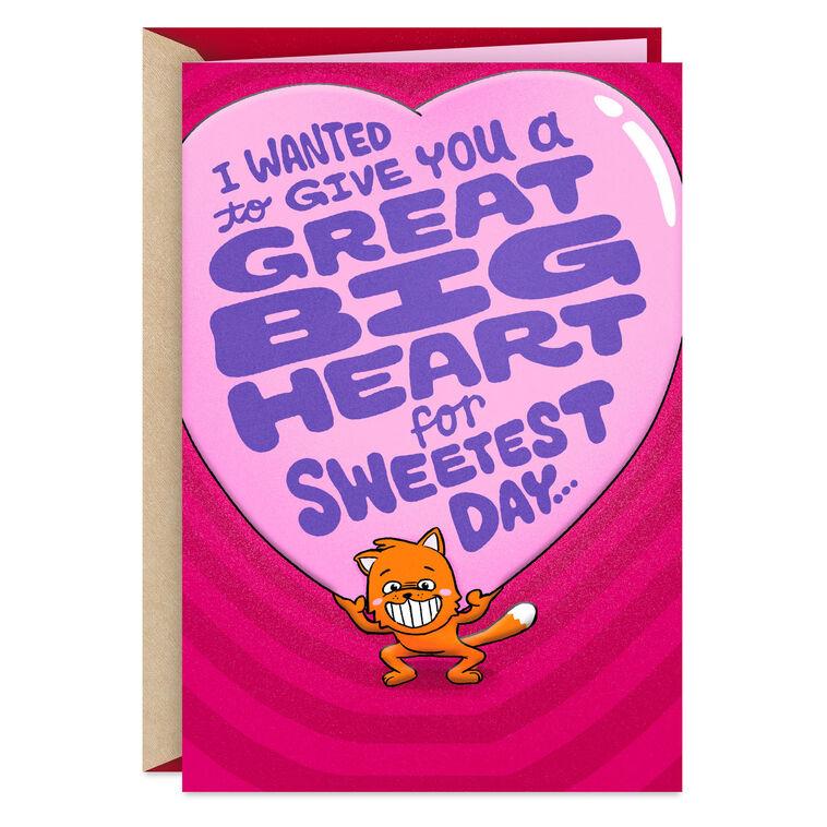 hallmark Great Big Heart Funny Sweetest Day Card