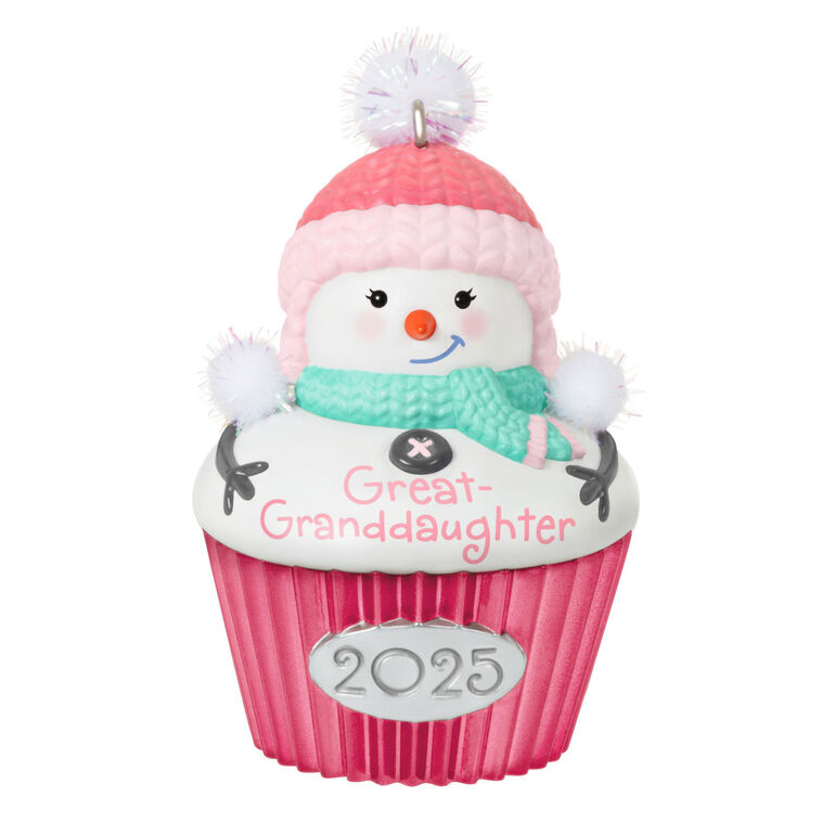 hallmark Great-Granddaughter Cupcake 2025 Ornament