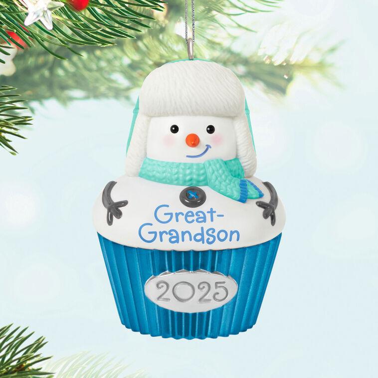 Hallmark Great-Grandson Cupcake 2025 Ornament
