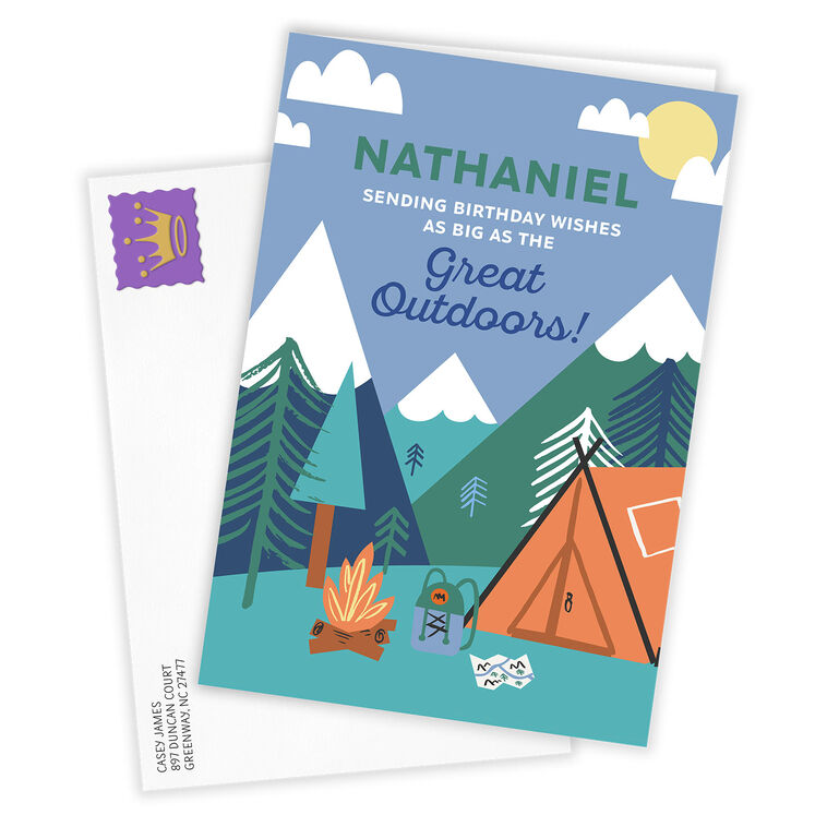 Hallmark Great Outdoors Custom Birthday Card