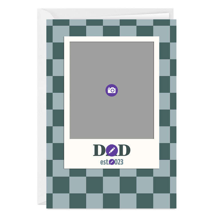 Hallmark Green Checkerboard Custom Card