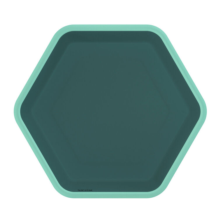 hallmark Green Hexagonal Dessert Plates Set of 8
