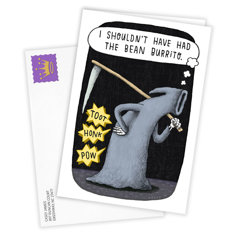 Hallmark Grim Ripper Funny Custom Halloween Card