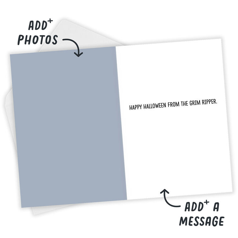 Hallmark Grim Ripper Funny Custom Halloween Card