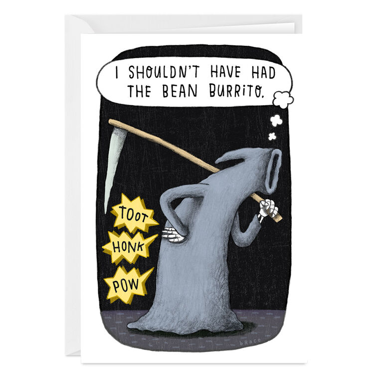 hallmark Grim Ripper Funny Custom Halloween Card